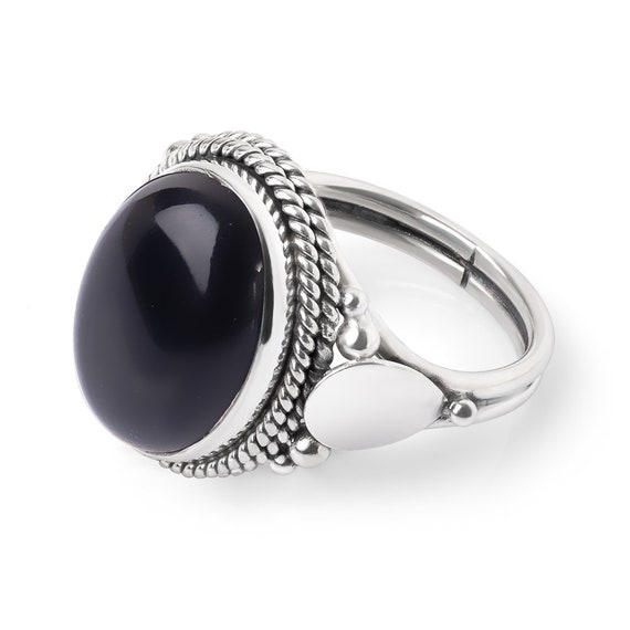 Bali Sterling Silver Rope Edge Wide Band Ring Antique Oxidized Finish Bali Sterling Silver Rope Edge Wide Band Ring Antique Oxidized Finish