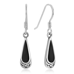 SUVANI 925 Sterling Silver Bali Inspired Black Onyx Gemstone Celtic ...