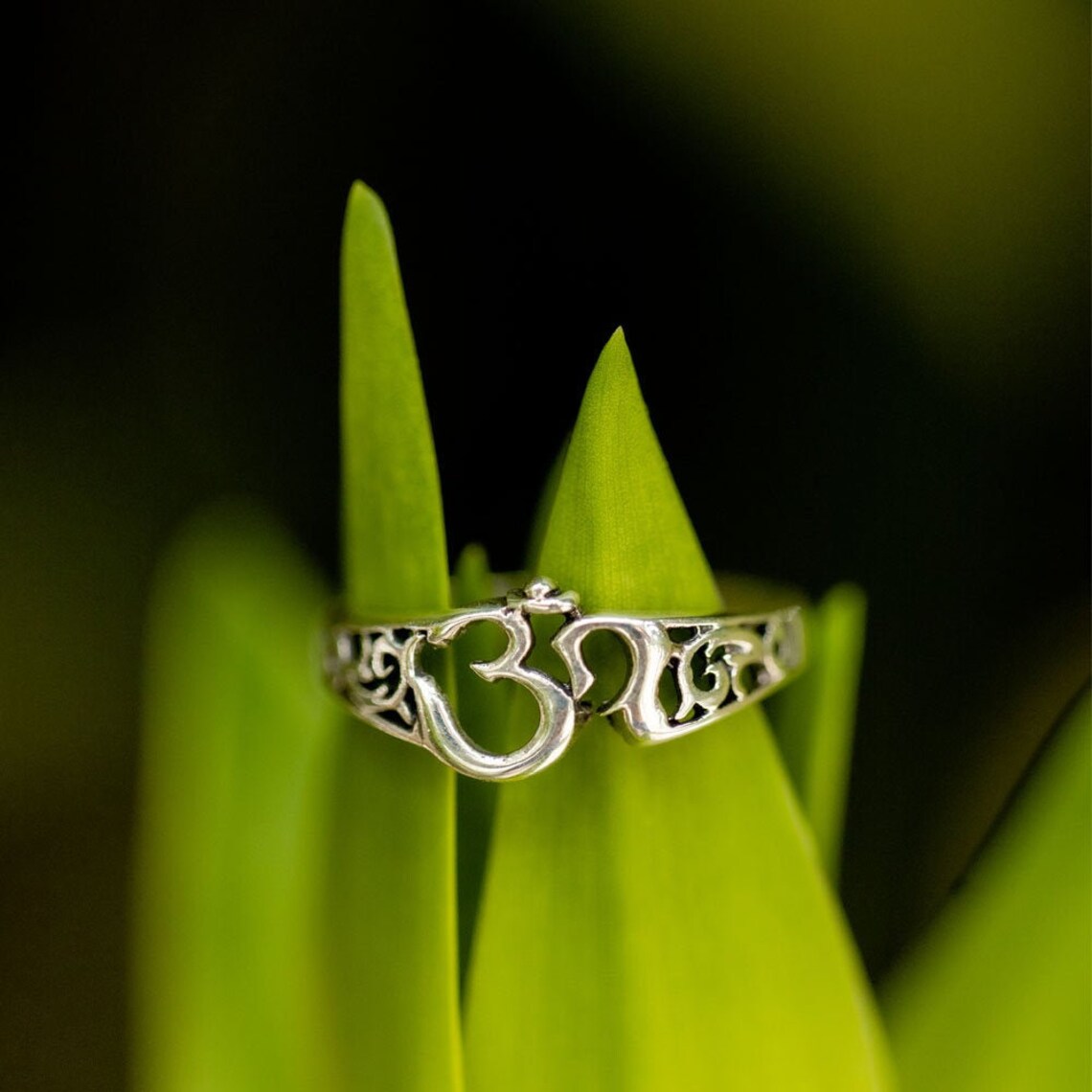 All sizes 925 sterling silver handmade Aum(OM) mantra design Bracelet - TRIBAL O