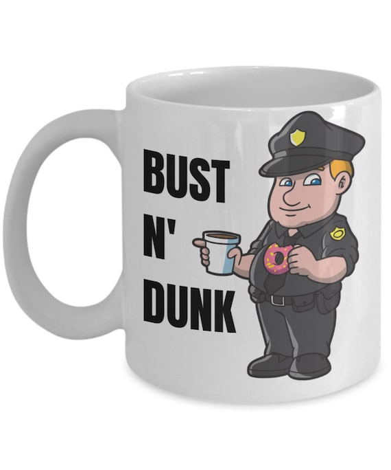 Cops /& Donuts Art Print Personalized Police Coffee Shop Wall Decor Officer Gift