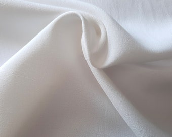 Crepe Marocaine Viscose wool white