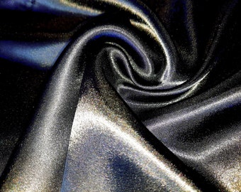 Polyester Satin schwarz