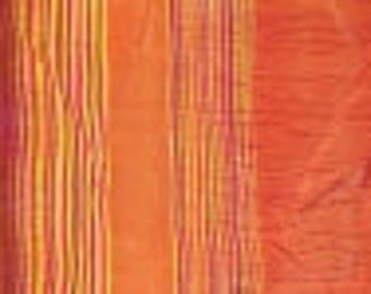 Cupro stripes orange-yellow