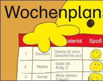 Wochenplanstunde-Karte  DAS Geschenk für Lehrer: Magnetischer Stundenplan