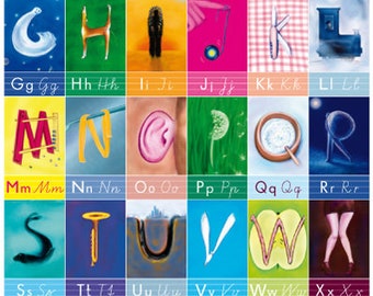 ABC, Poster, Buchstabe, Plakat, Einschulung, Anfangsbuchstaben, erstes Lesen, Lesen lernen,