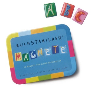 BuchstaBilder Magnete schwach magnetisch für Kühlschrank Scrabble oder Kurz-Nachrichten Bild 1