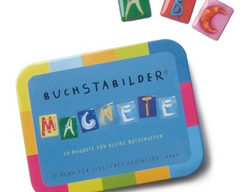BuchstaBilder Magnete (schwach magnetisch) für Kühlschrank Scrabble oder Kurz-Nachrichten