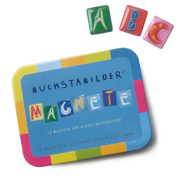 BuchstaBilder Magnete (schwach magnetisch) für Kühlschrank Scrabble oder Kurz-Nachrichten