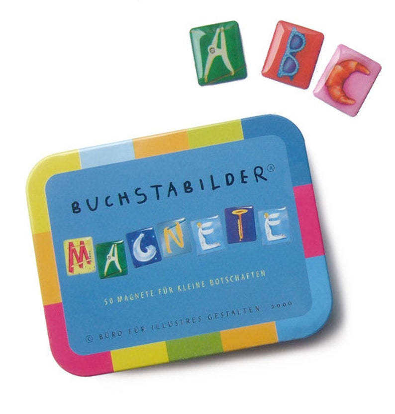 BuchstaBilder Magnete schwach magnetisch für Kühlschrank Scrabble oder Kurz-Nachrichten Bild 1