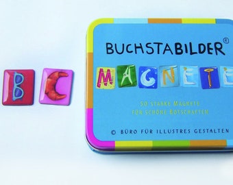 Buchstaben Magnete als Geschenk zum Lesen lernen