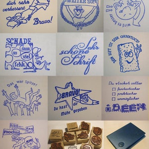 Stempel-Set, Geschenk für Lehrer, Grundschule, Motivationsstempel image 2