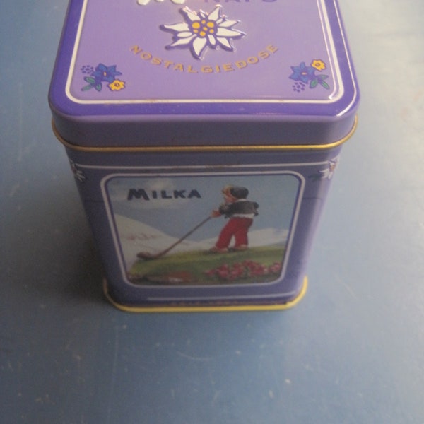 vintage milka  blechdose, deko oder aufbewahrung