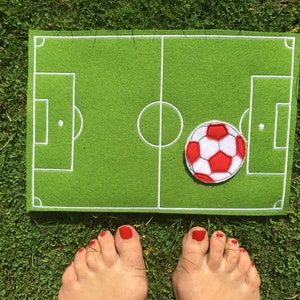 Stickdatei Mousepad Fussballfeld ITH Bild 4