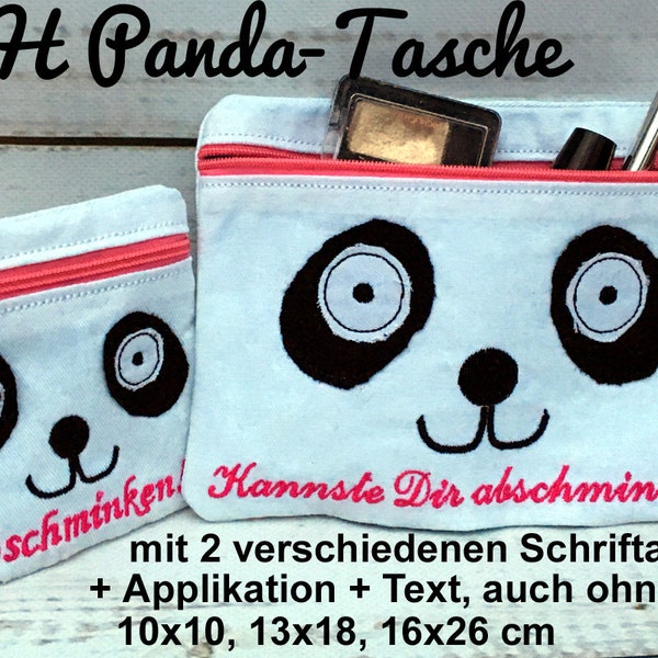 ith Embroidery File Bag Panda