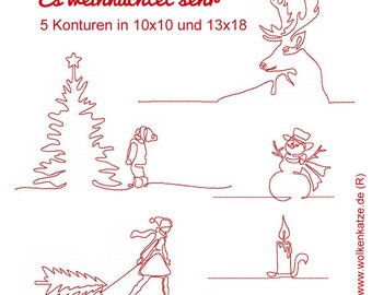 Stickdatei Set "Es weihnachtet sehr"