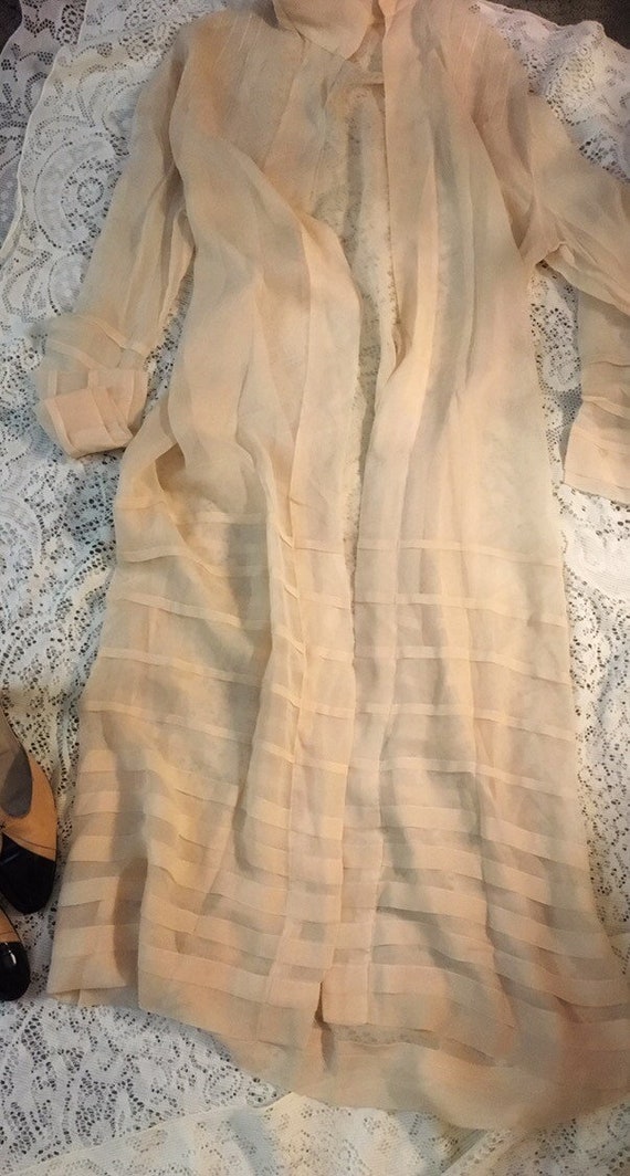 1920's Silk Chiffon Robe