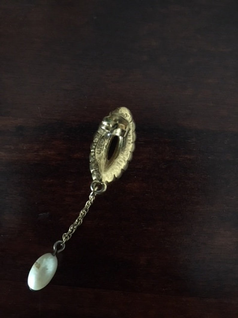 Vintage Avon Flapper Style Draping Pearl Necklace and Drop Earrings