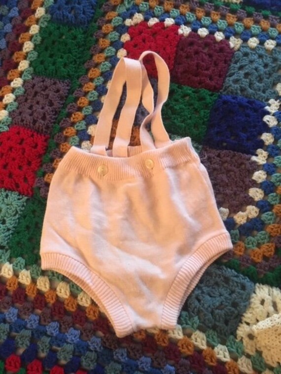 1930's Wool Baby Mickey Mouse Suspender Shorts