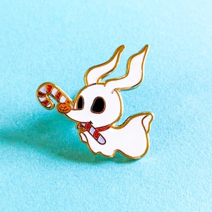 Zero the Ghost Dog Pin - Holiday Edition