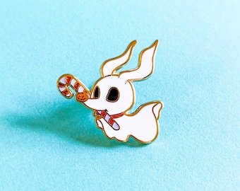 Zero the Ghost Dog Pin - Holiday Edition
