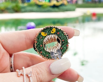 Man-Eating Wreath Enamel Pin
