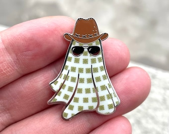 Anti-Hero Cowboy Hat Ghost Midnights Hard Enamel Pin