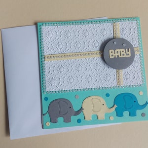 Süße Babykarte zur Geburt oder auch Babyparty!