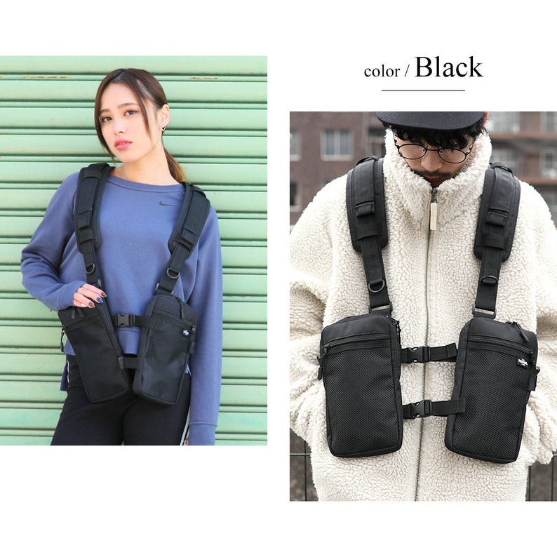 Rename Unisex CORDURA Body Shoulder Chest Cross Pack Travel Sport Slant Vest Bag