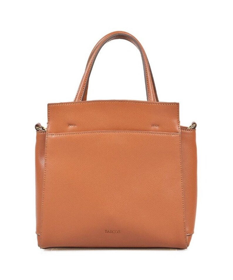 2-Way Macaron Leather Handbag Everyday Crossbody Bag
