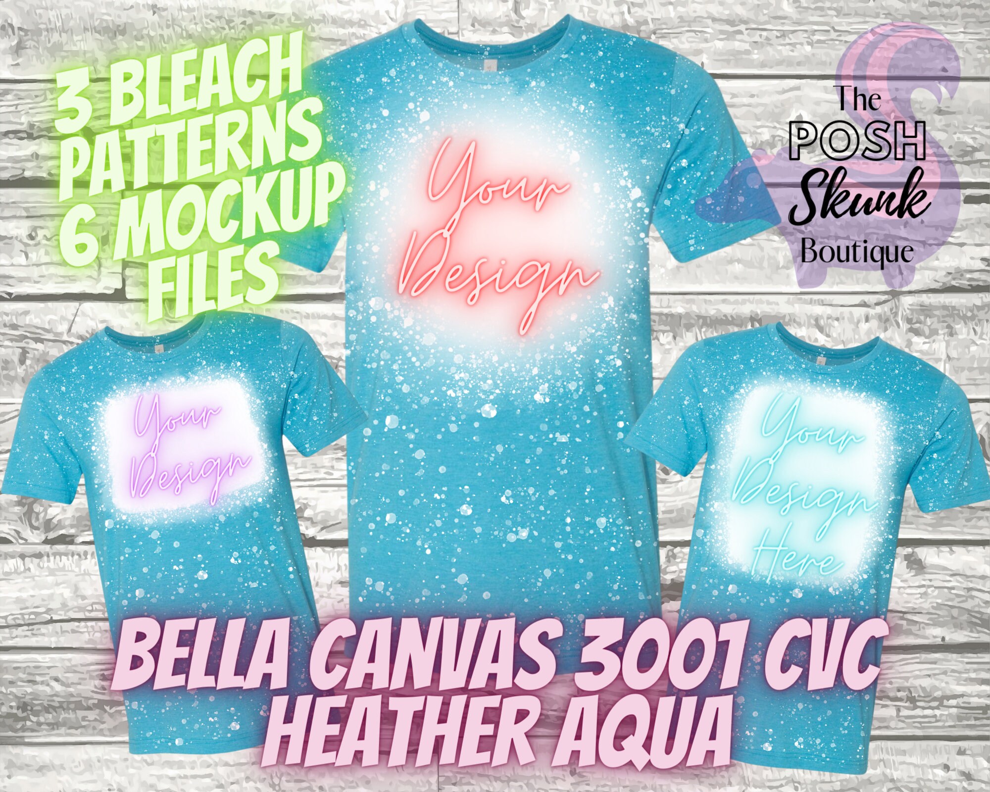 bella canvas bleached shirts