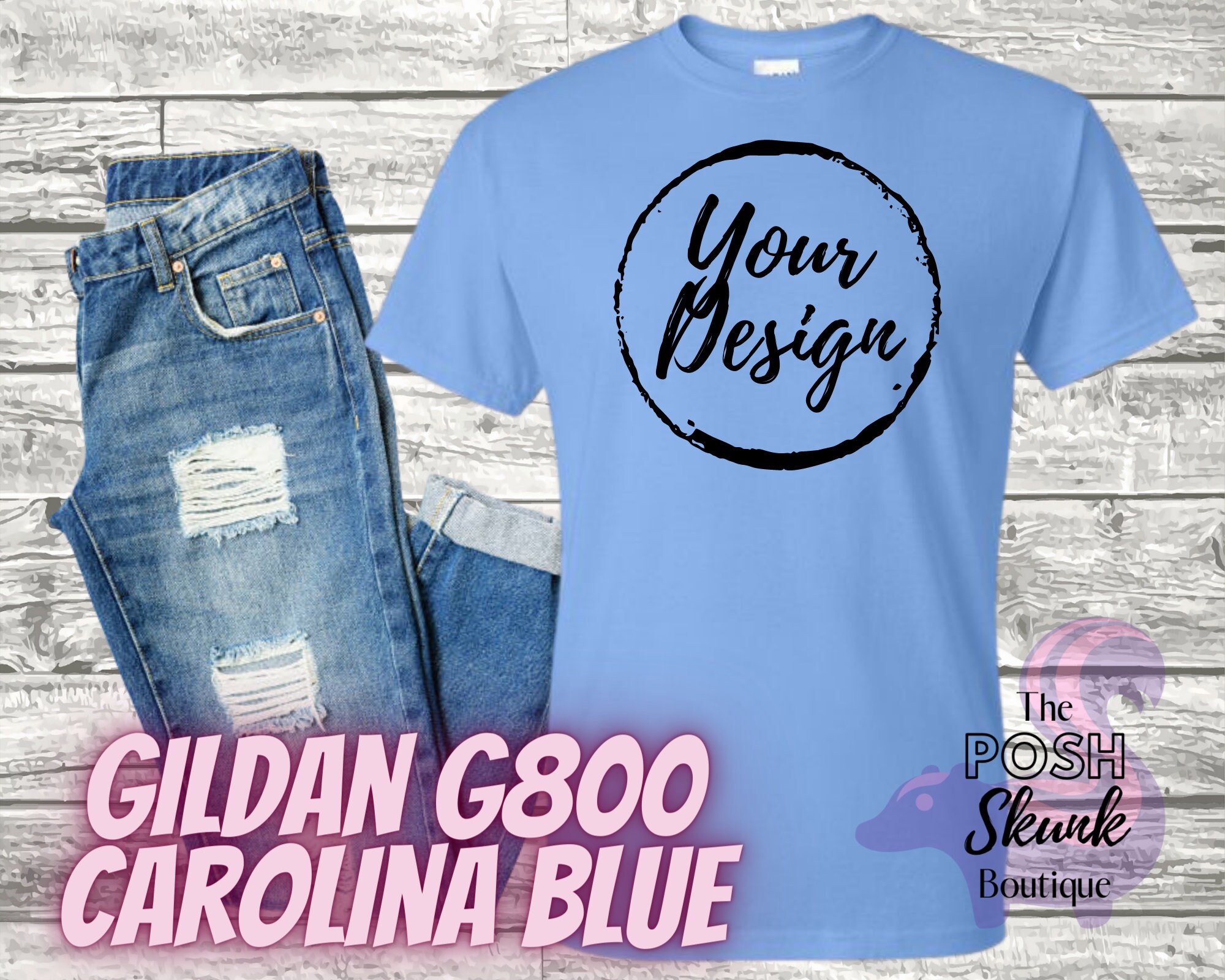 gildan carolina blue