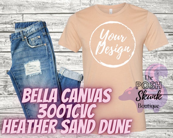 Heather Sand Dune Bella Canvas 3001 