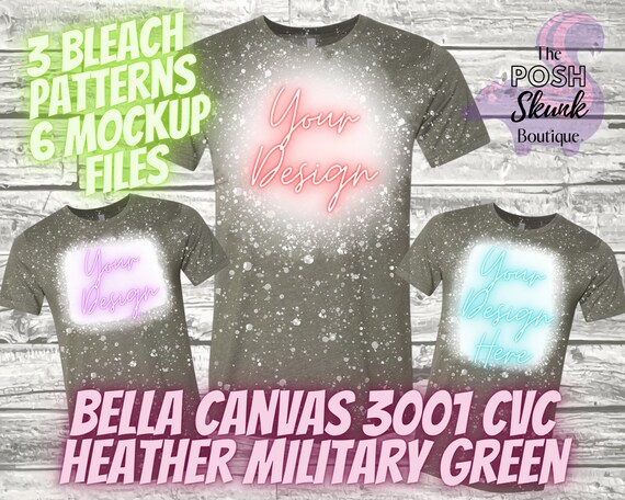 Heather Military Green Bella Canvas 