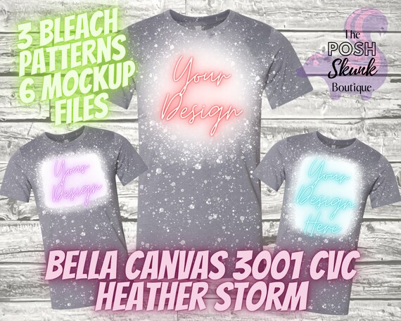Heather Storm Bella Canvas 3001 Mockup 