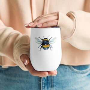 Bicchiere da vino Bee Art (ape più piccola)
