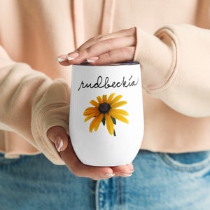 Rudbeckia Black-Eyed Susan Flower Wine Tumbler