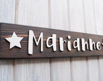 Name Wood Sign, Anniversary Gift, Personalized Name Sign, Custom Wood Sign, Personalized Sign, for Teenager room, Teenager Gift idea