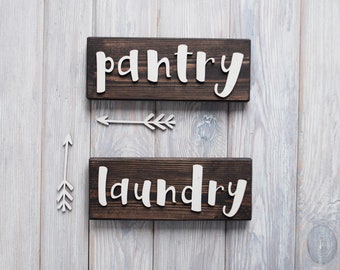 LAUNDRY PANTRY Family Sign, House signs, Custom Wood Sign, Wooden Sign, Personalized Sign, Custom Sign, Christmas Gift Idea,