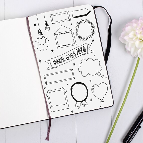 Printable A5 Bullet Journal Annual Goals 2020 Annual Planning Bujo New Year Resolutions Insert In Pdf And Jpeg Printable A5 Bullet Journal Annual Goals 2020 Annual Planning Bujo New Year Resolutions Insert In Pdf And Jpeg