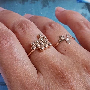 Gold Beaded Ring