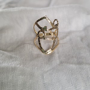 GOLD 9 Carat Abstract Ring