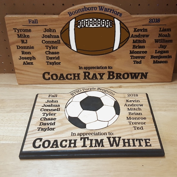 Football Plaque Etsy