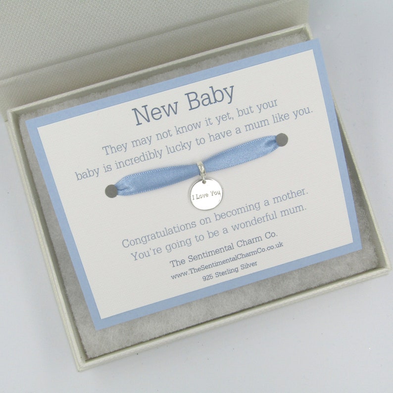 0294 New Baby Charm for Bracelet Silver 925 Lucky Baby Quote Gift It/'s a Boy Girl