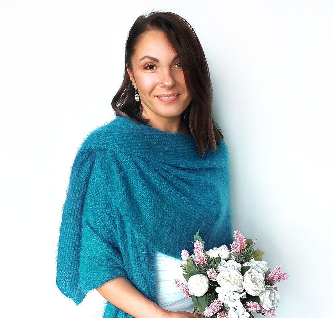 turquoise shawl for wedding