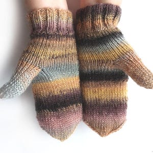 Gebreide wanten, kabelgebreide wanten, dameswanten, handgebreide wollen wanten, warme winterhandschoenen, cadeau voor vrouwen, kerstcadeau voor haar