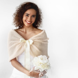 Zarte creme Brautjungfer Stola, Stola, Brautjungfer Stola, Braut Bolero, Brautjungfer Stola, Braut Bolero, Braut Überwurf, Übergröße, große Größe,