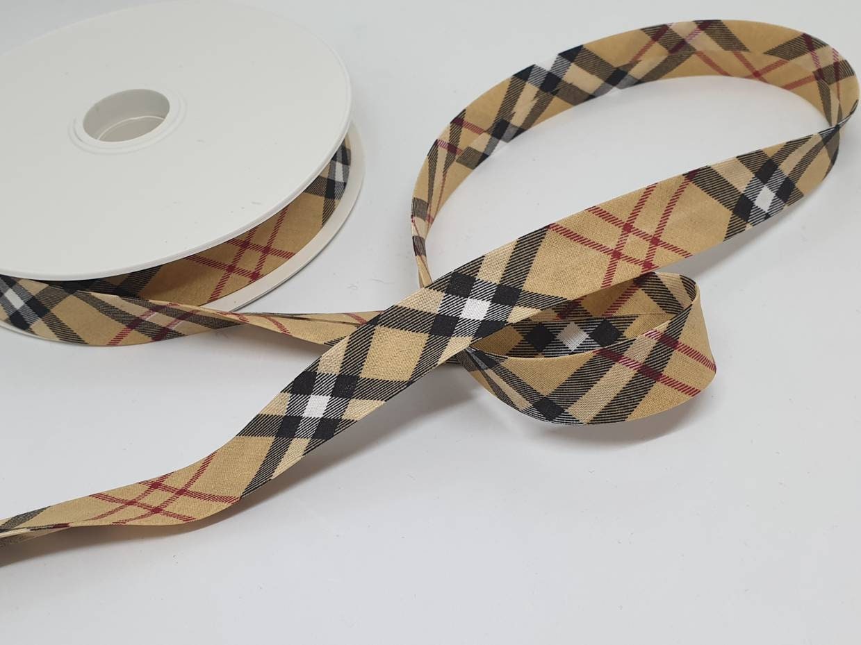 Schrägband Mittelfalz Aus Polycotton - 18 Mm Oder 30 Mm, 5 M, Elfenbein