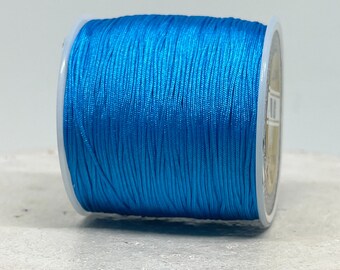 10 m macramé cord, turquoise blue, macramé string, turquoise jewelry cord, 0.20 Euro/meter