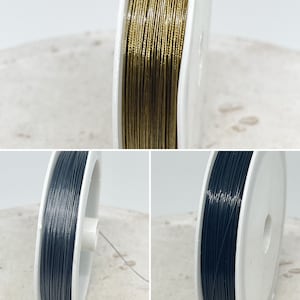 Jewelry wire steel nylon coated one roll 100 meters 0.38 mm/0.45 mm, basic price 0.029EUR/meter