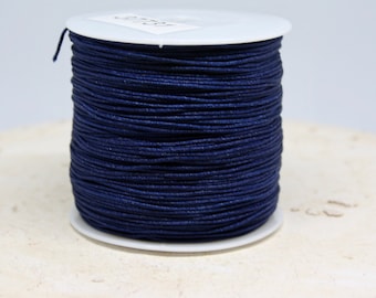 10m Macraméband  Navy Blue,  Macrameeschnur Dunkelblau, Schmuckband,  0,20 Euro/m